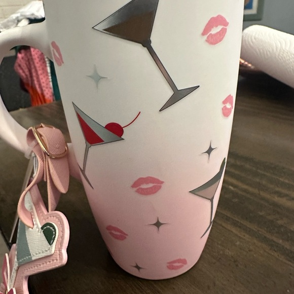 Chic White and Pink Cocktail Mug - Picture 2 of 5